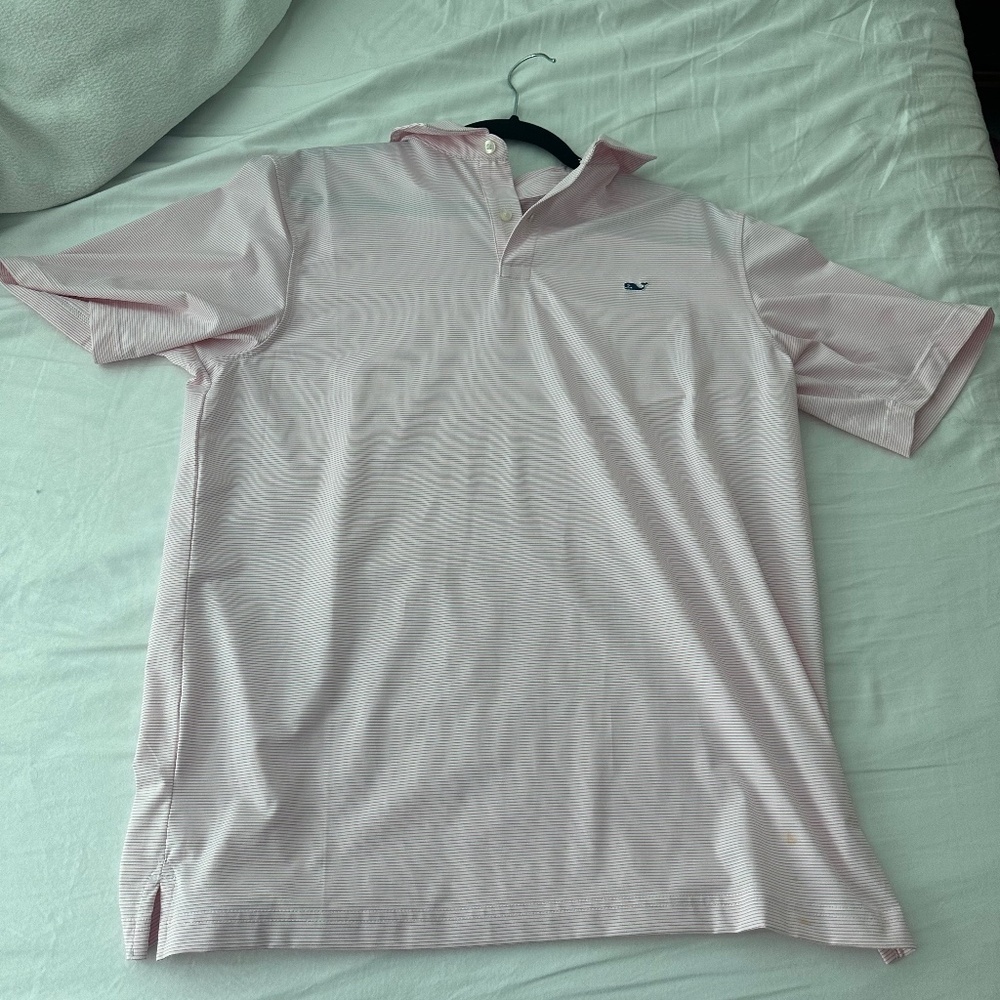 Pink Medium Vineyard Vines Performance Polo